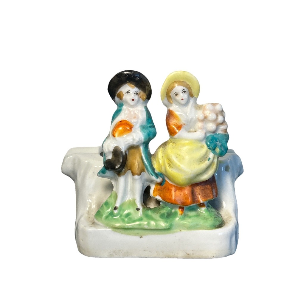 Made In Occupied Japan Man and Woman Porcelain Figurine